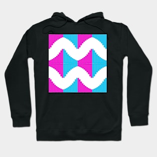 Pink  and blue abstract Column background Hoodie
